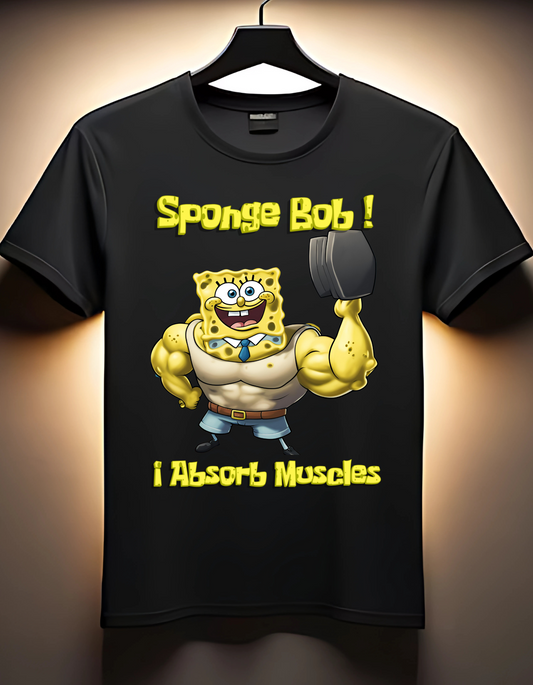Sponge Bob - I absorb muscles - Gym T-Shirt