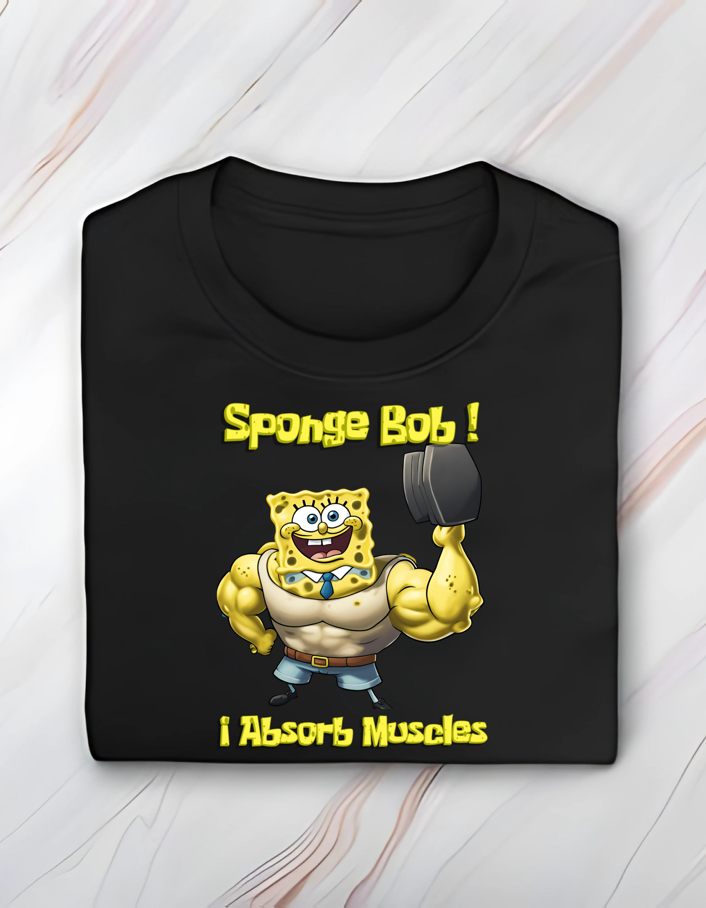 Sponge Bob - I absorb muscles - Gym T-Shirt