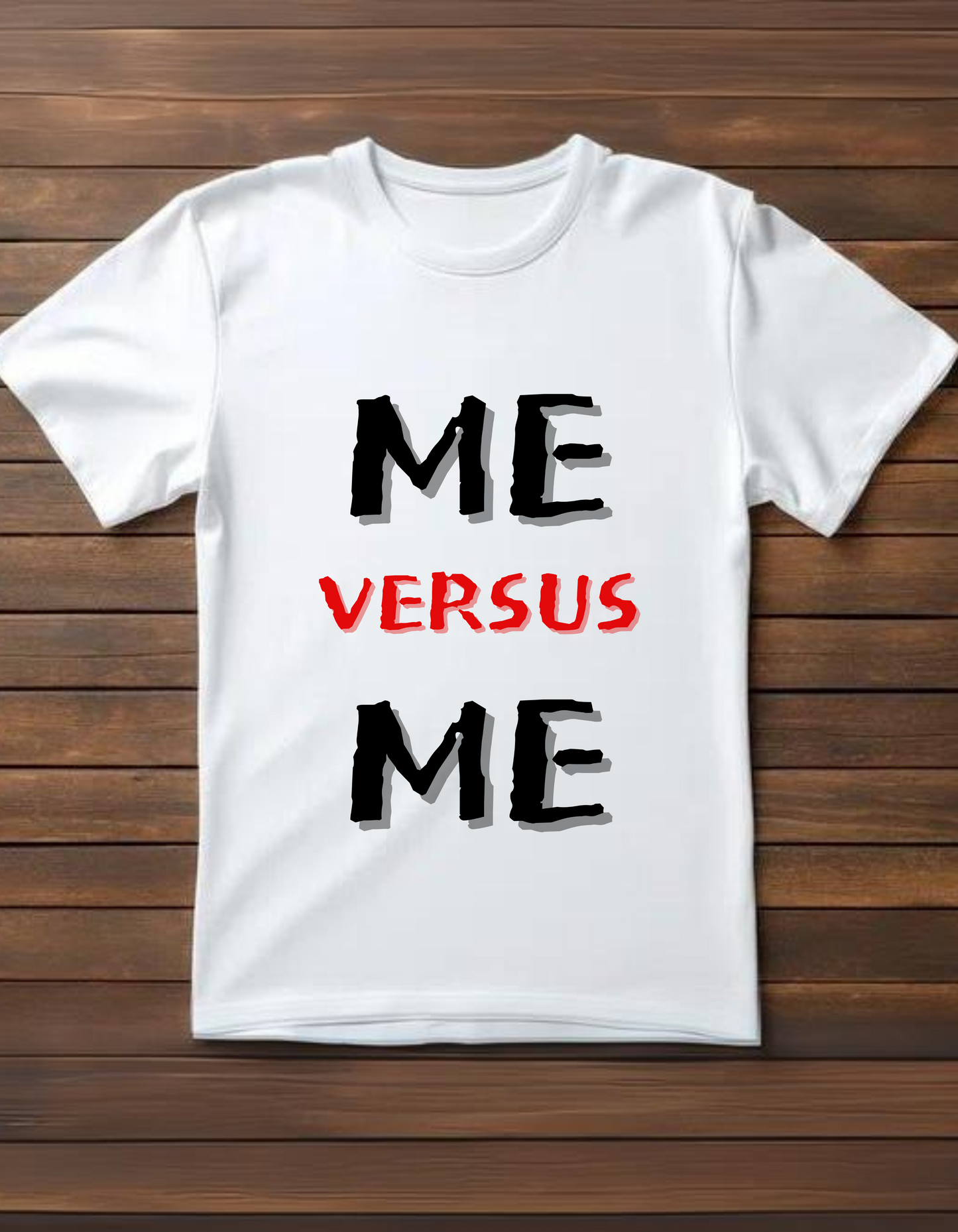 Me Vs Me - T Shirt White