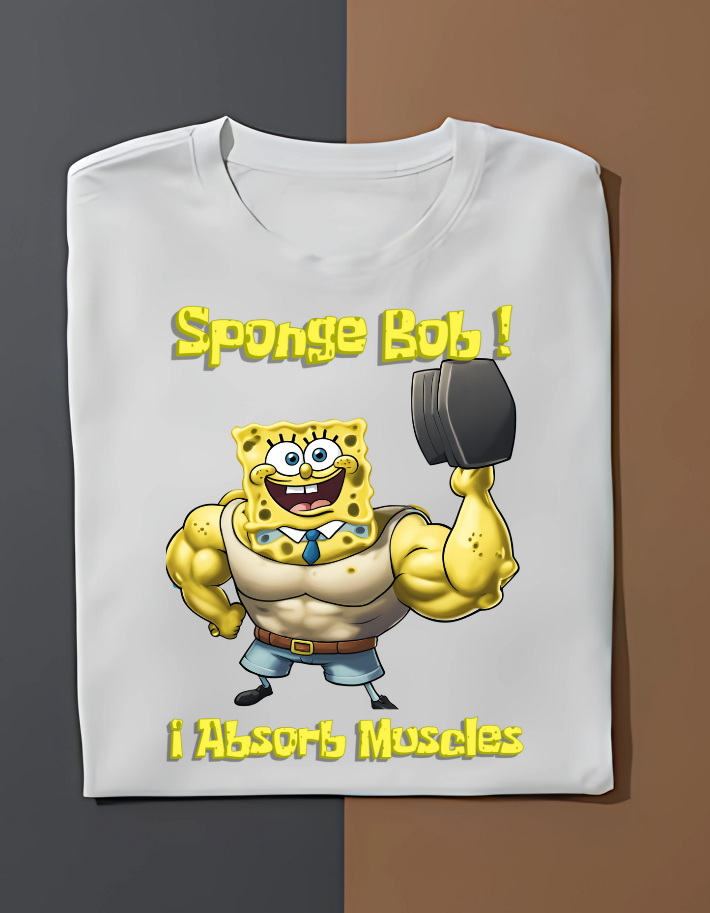 Sponge Bob - I absorb muscles - Gym T-Shirt