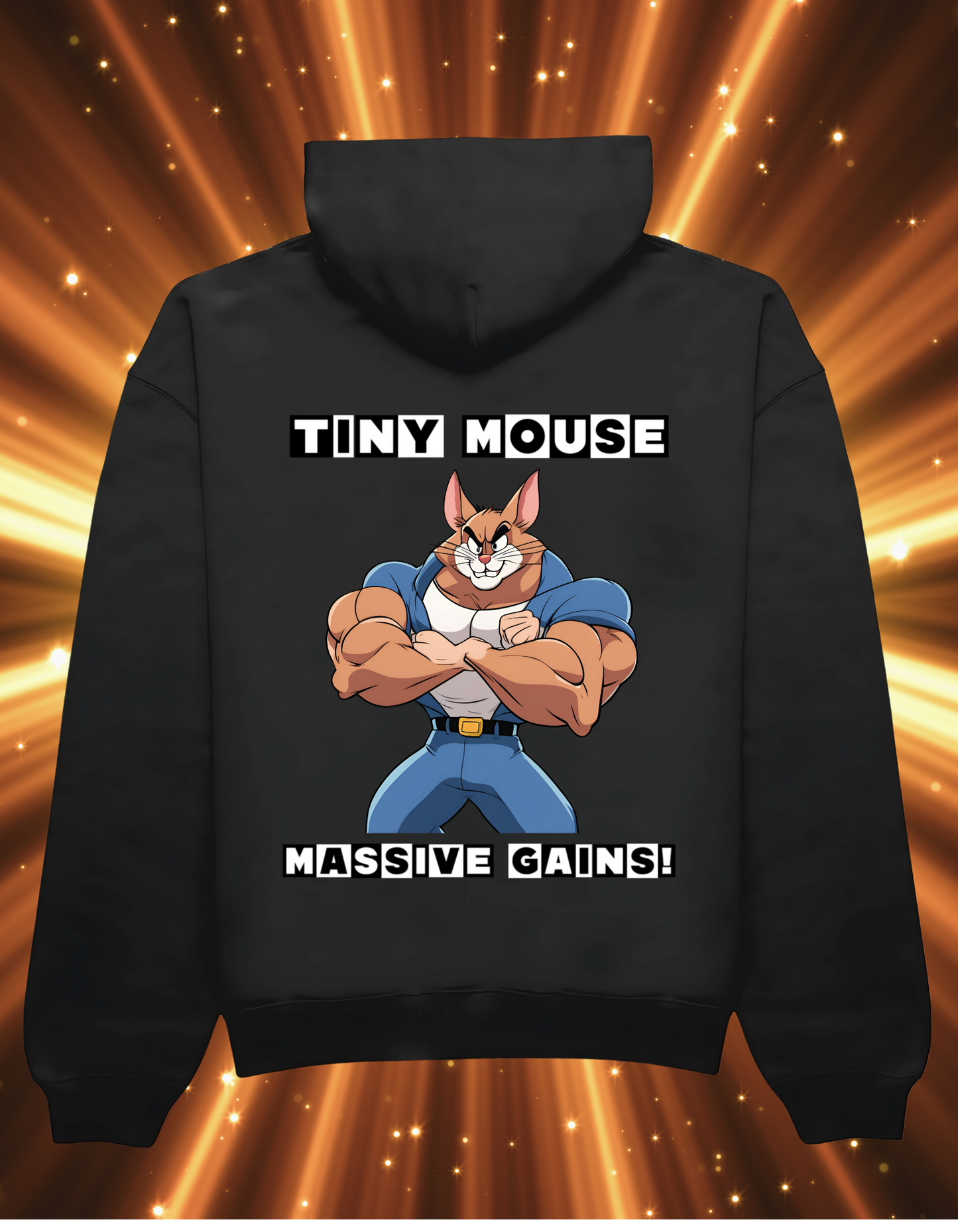 Tiny Mouse Massive Gains - Hoodie