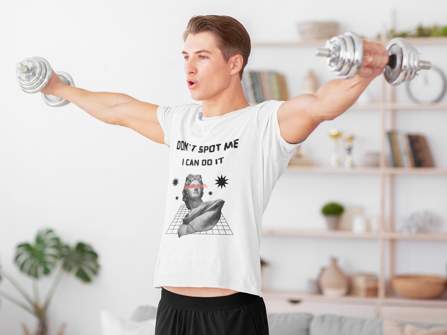 Dont Spot Me - I Can Do It T-Shirt - White