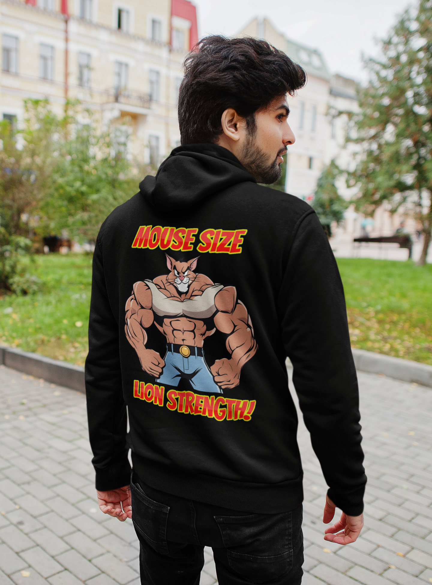 Mouse SIze Lion Strength - Hoodie