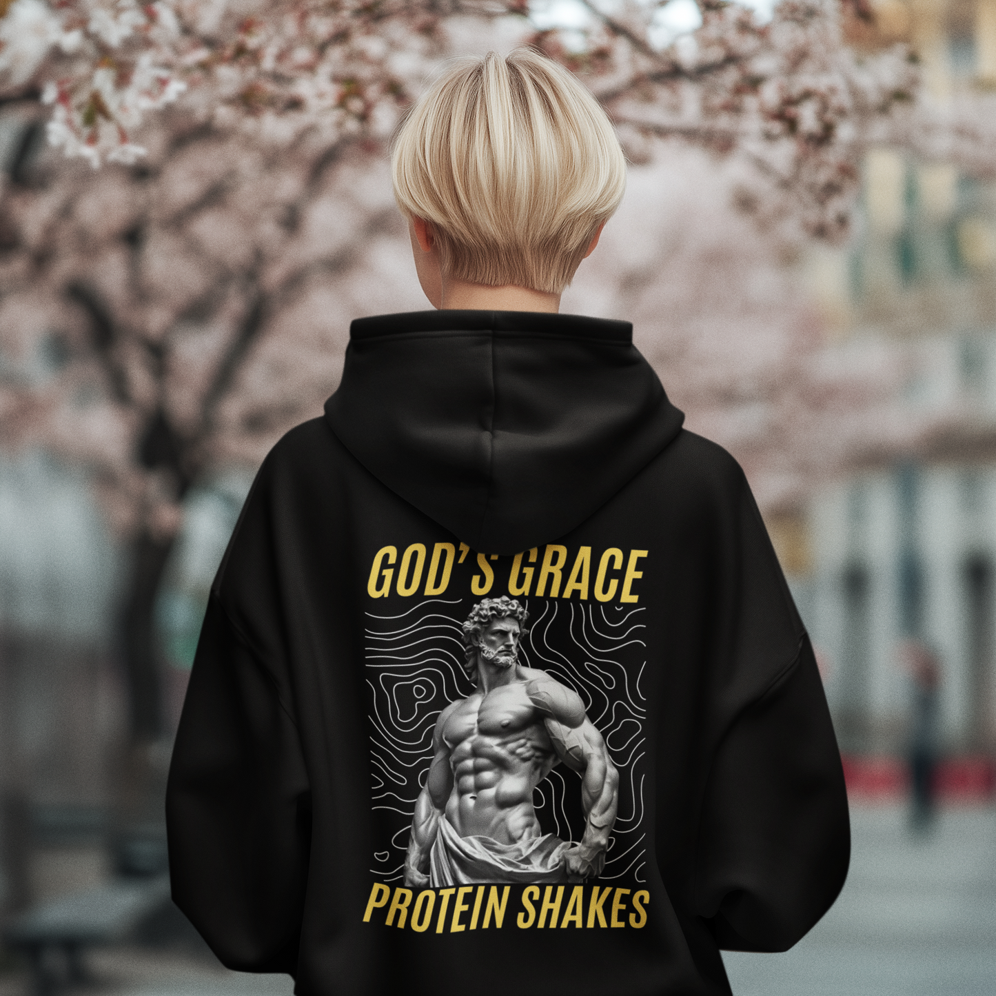 God´s Grace and Protein Shakes - Gym Hoodie