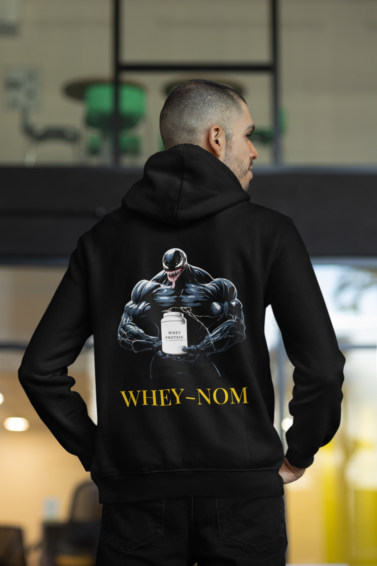 WHEY-NOM Cartoon Hoodie