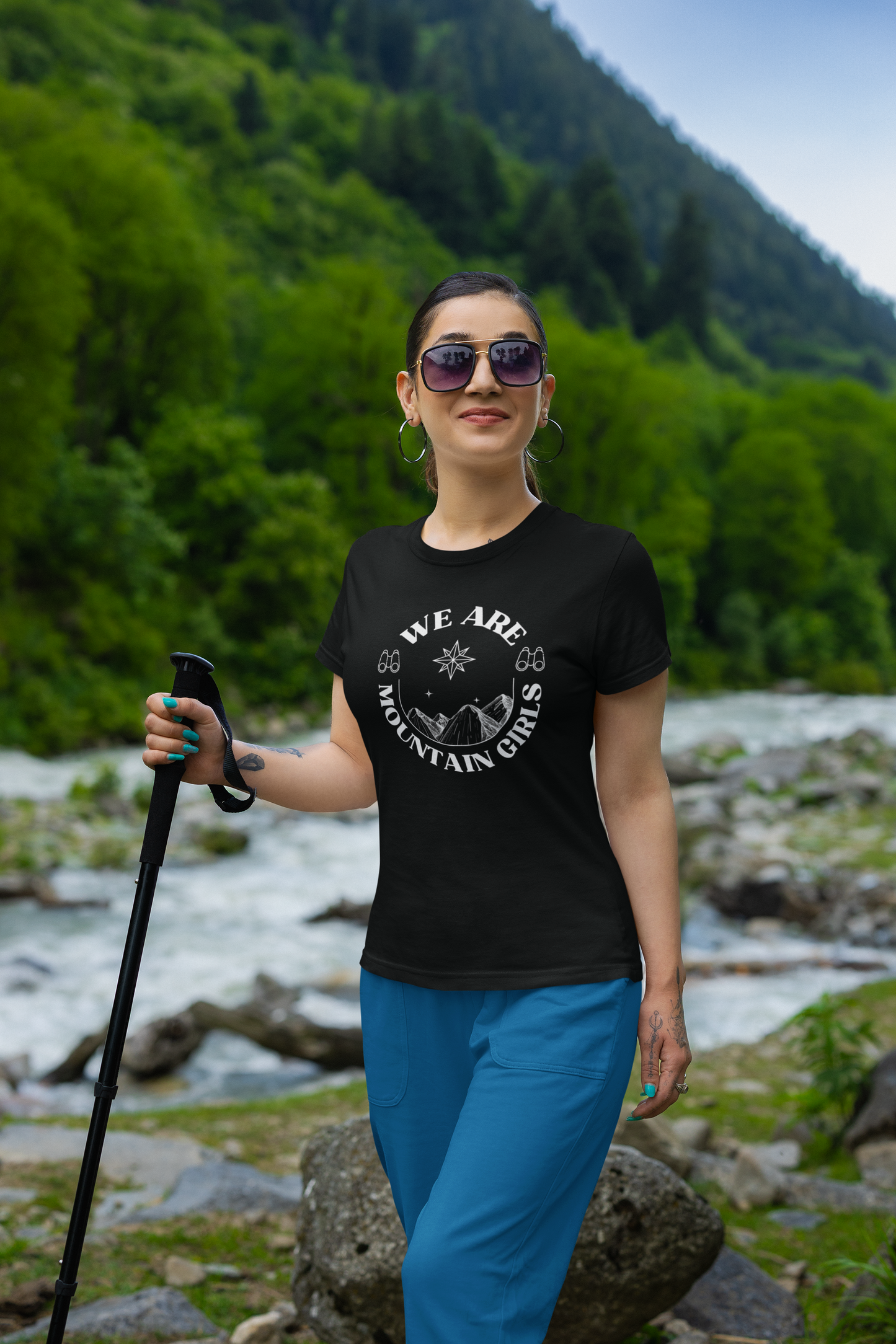 We are Mountain Girls - Black TShirt