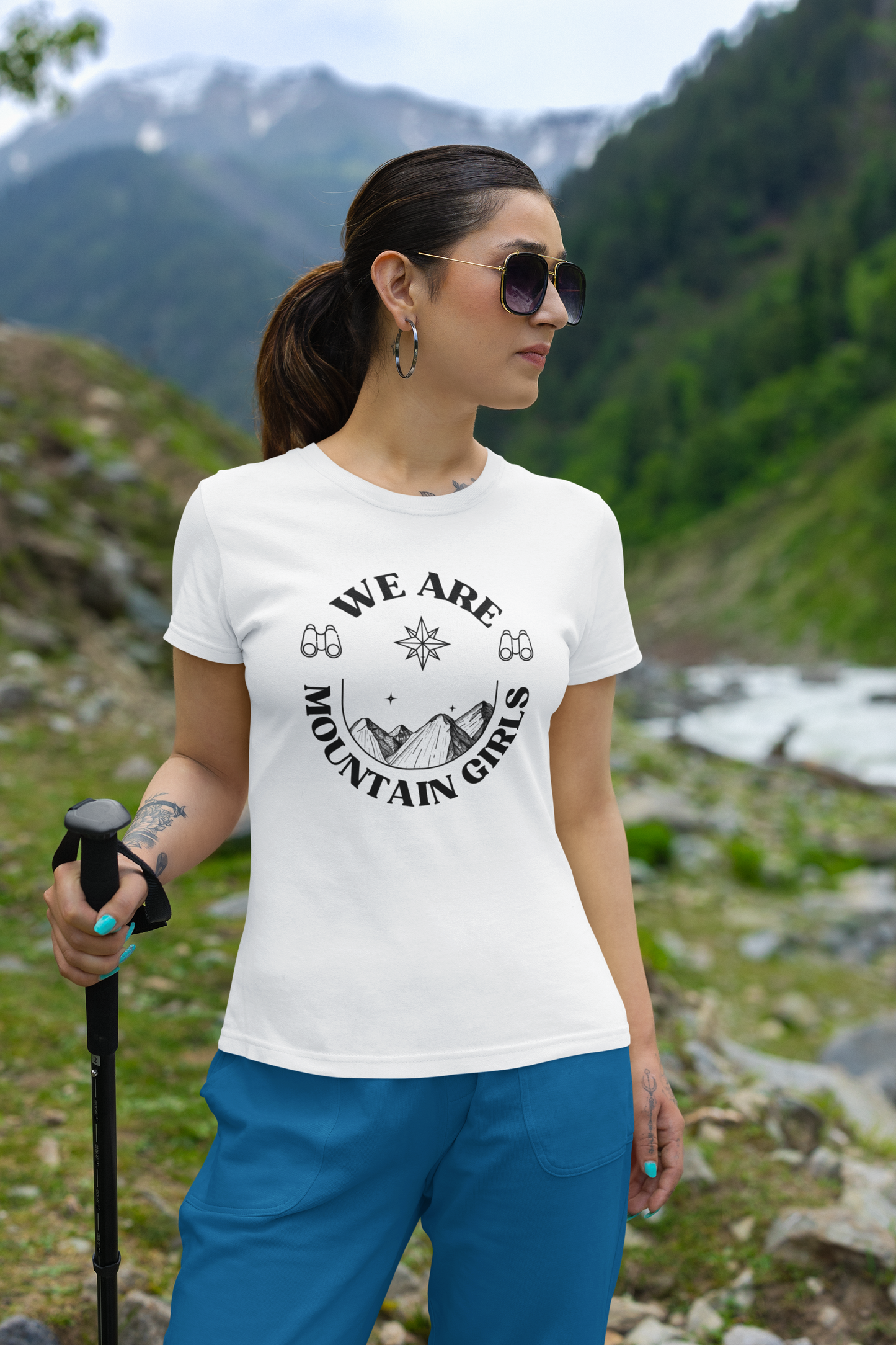 We are Mountain Girls - White TShirt