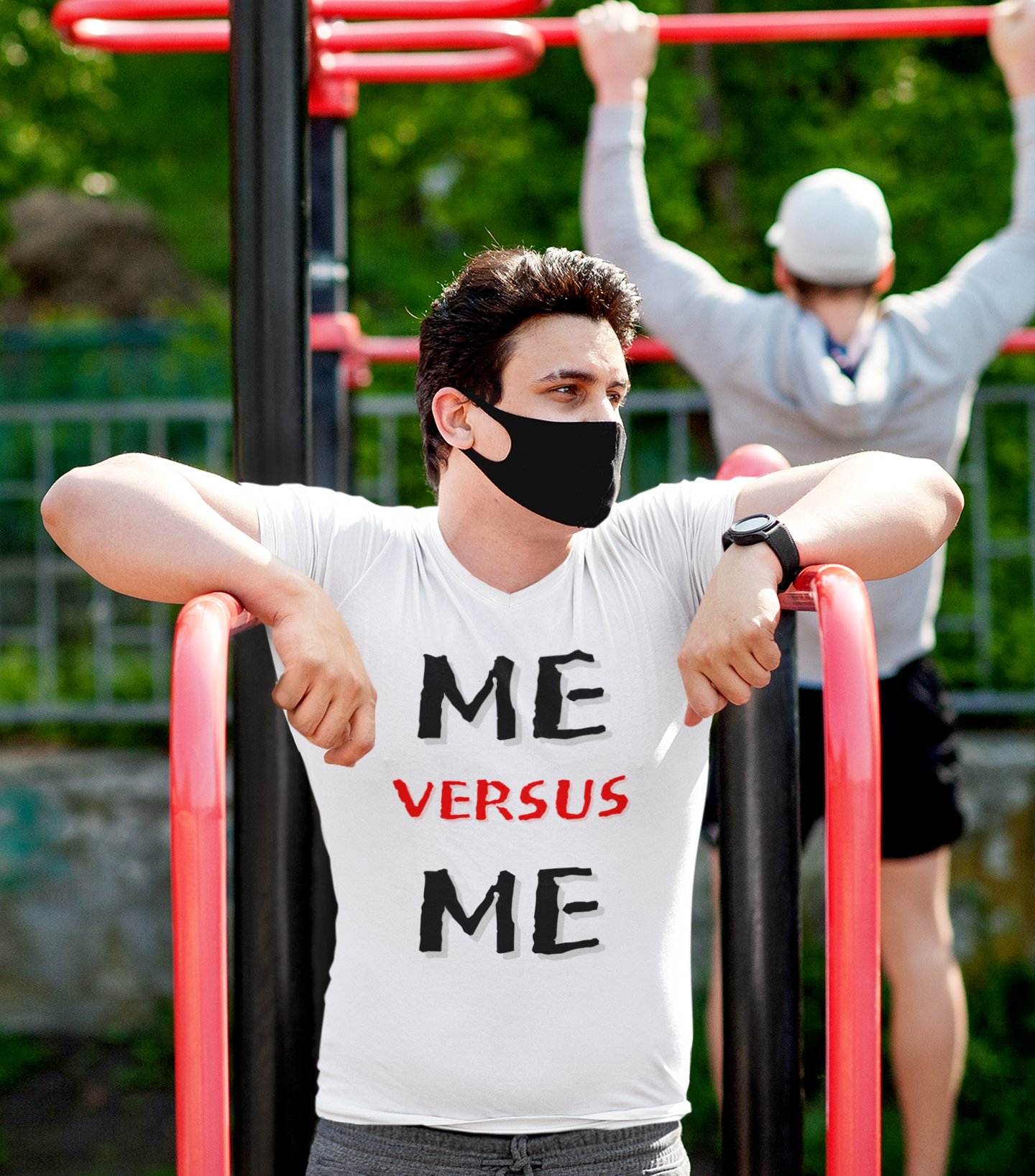Me Vs Me - T Shirt White