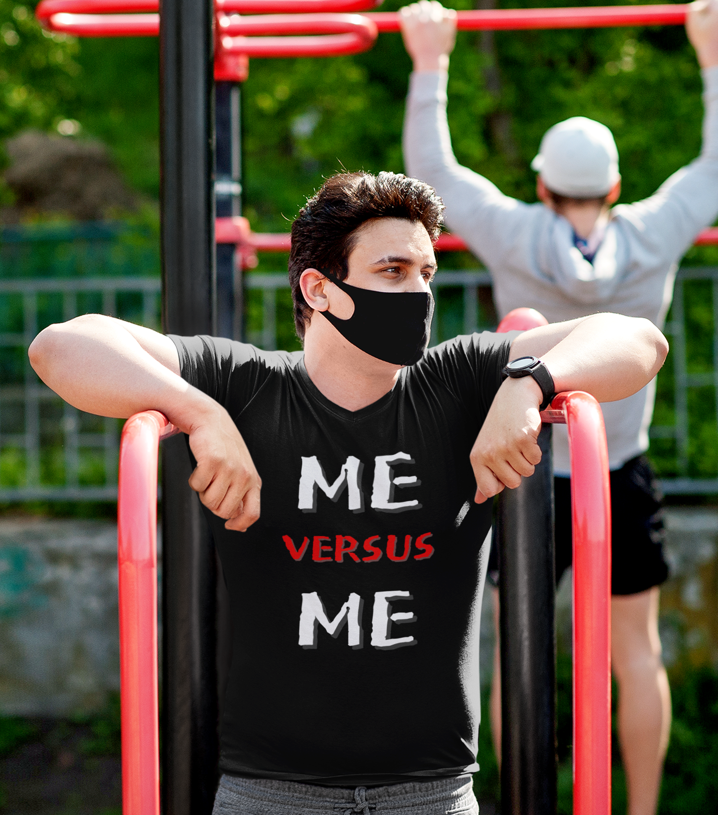 Me Vs Me - T Shirt Black