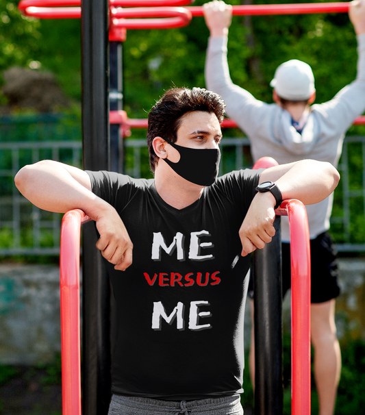 Me Vs Me - T Shirt Black