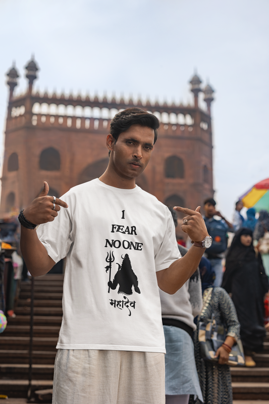 I Fear No One - Mahadev - White - T shirt