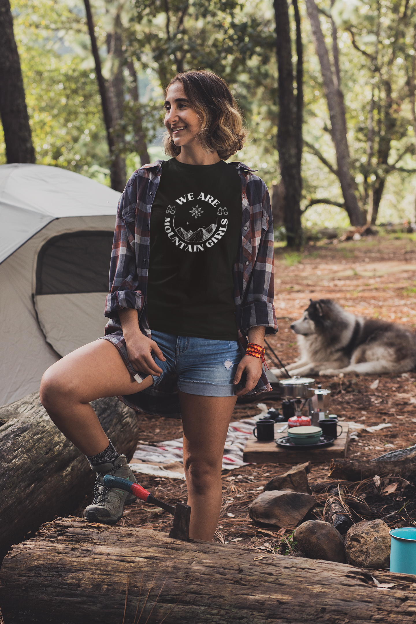 We are Mountain Girls - Black TShirt