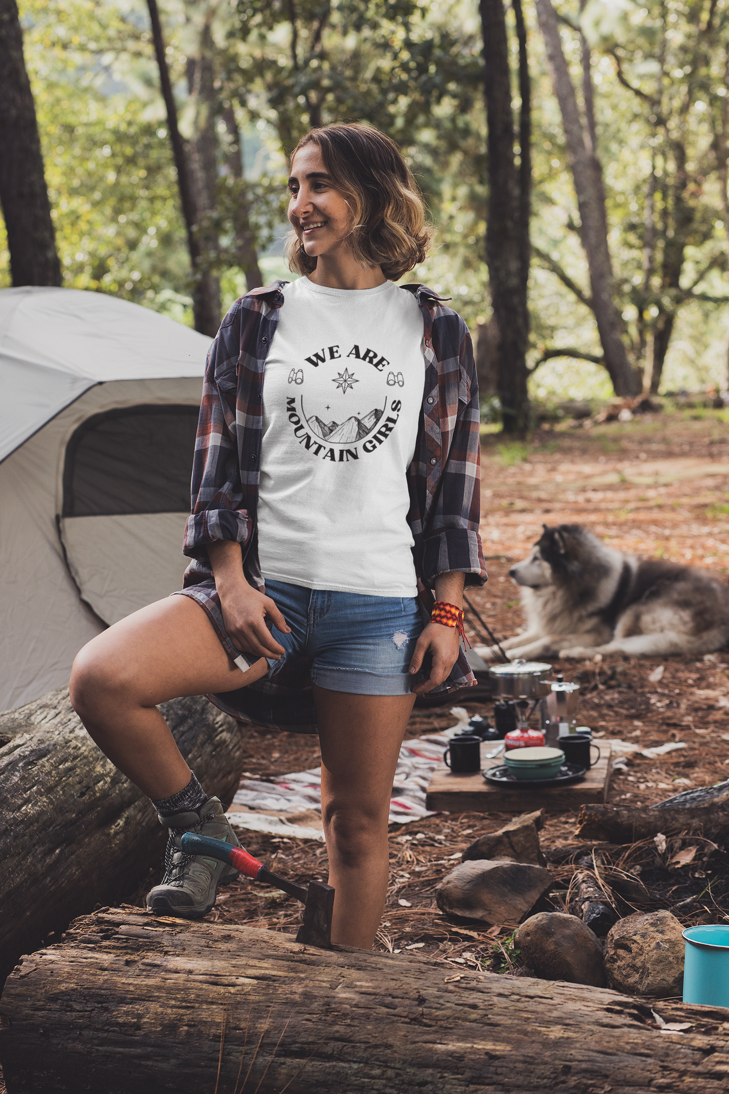We are Mountain Girls - White TShirt