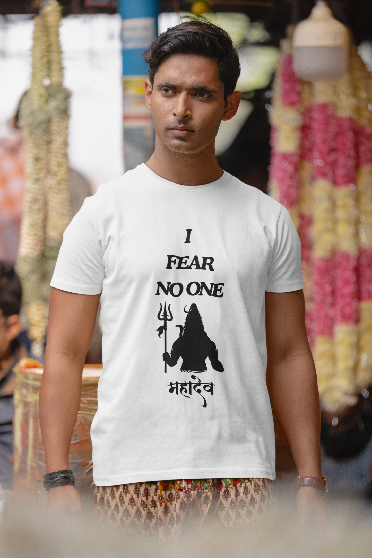 I Fear No One - Mahadev - White - T shirt