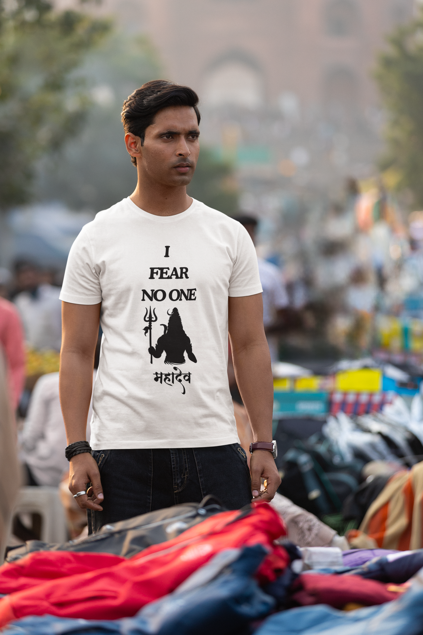 I Fear No One - Mahadev - White - T shirt