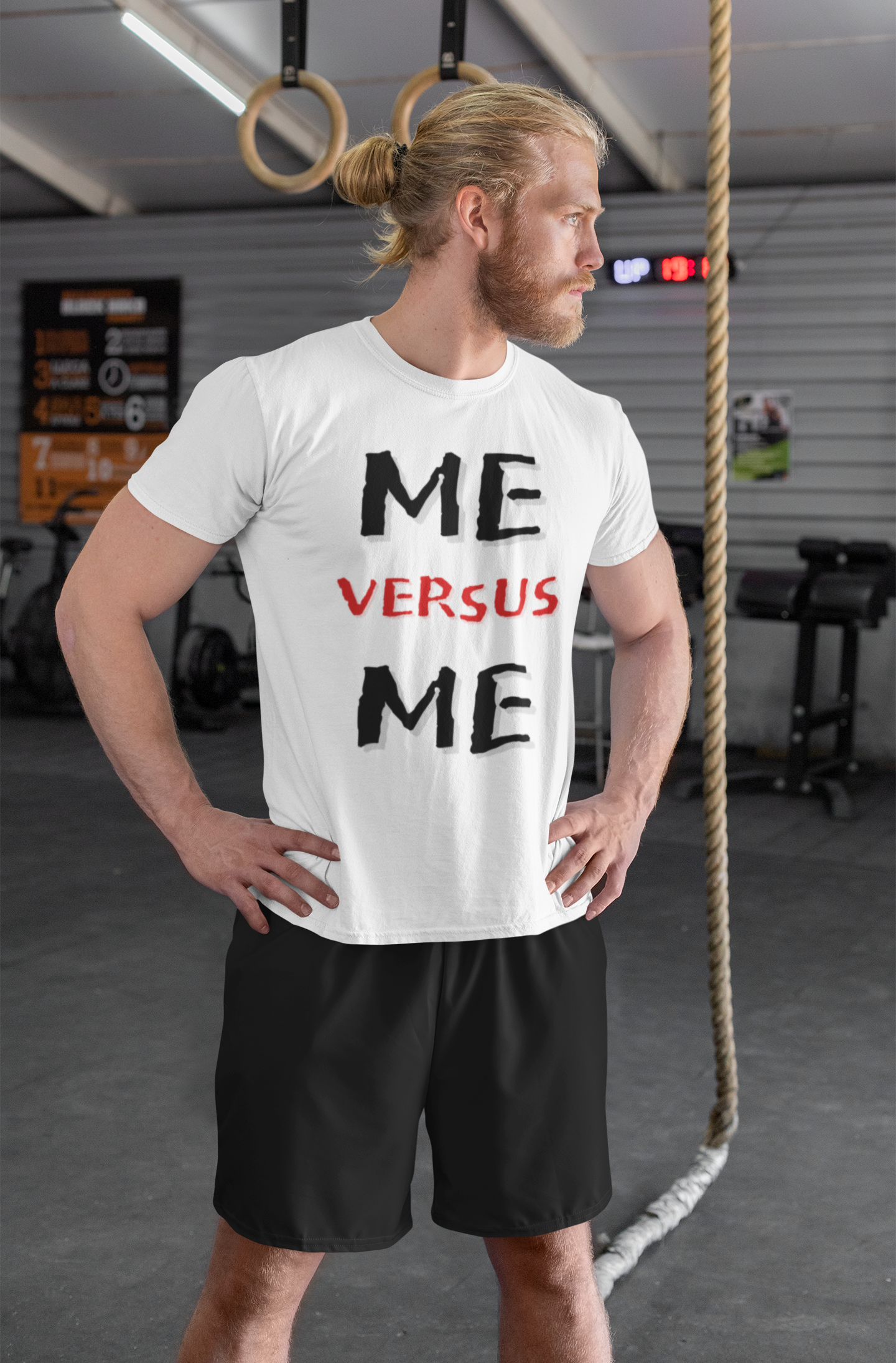 Me Vs Me - T Shirt White