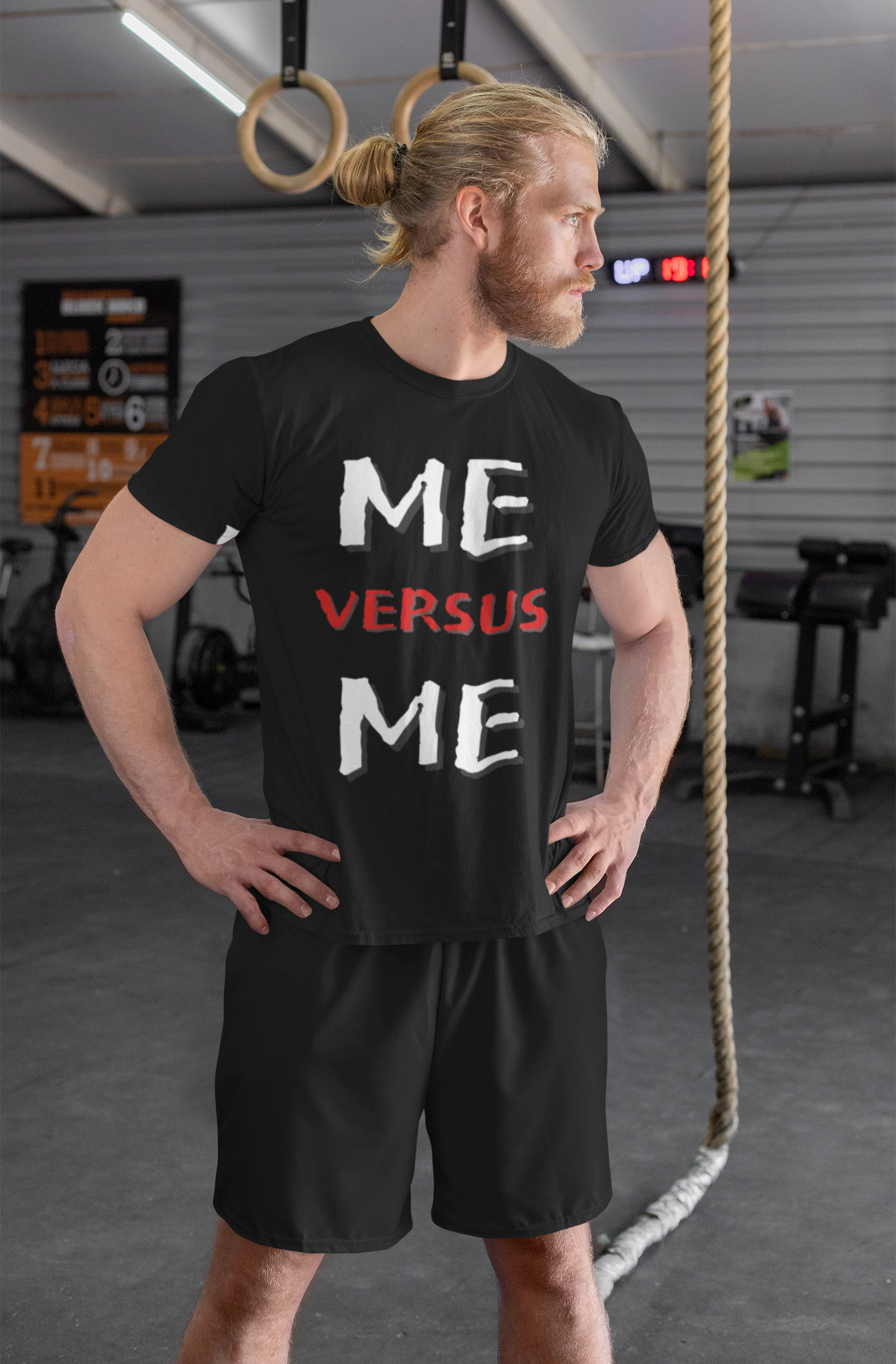 Me Vs Me - T Shirt Black