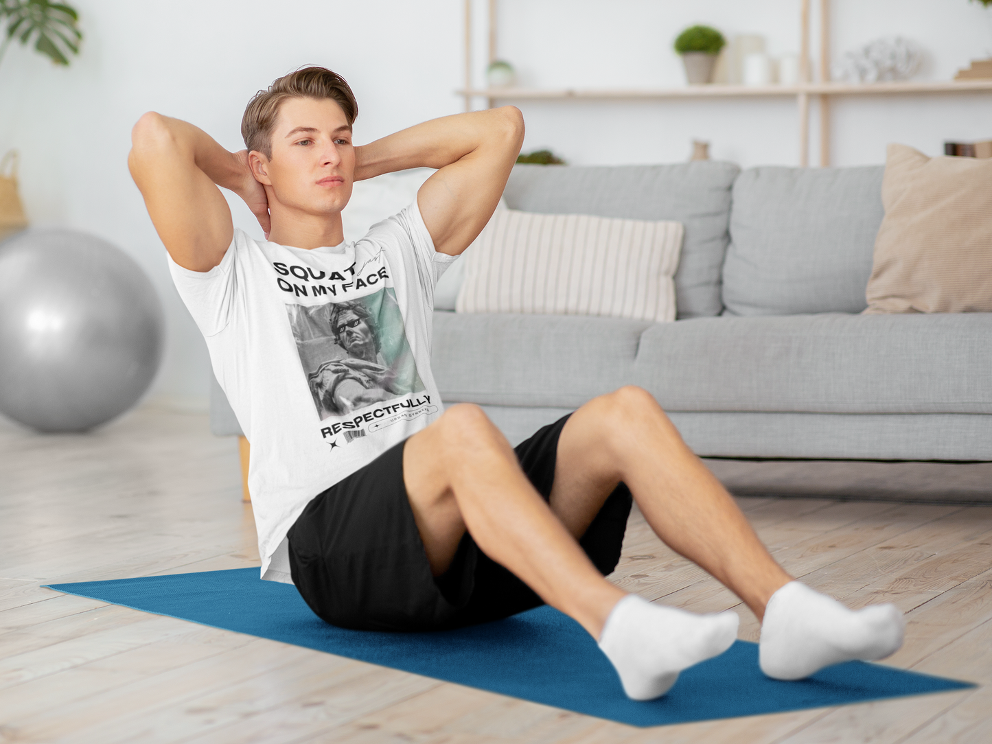 Squat On My Face - T-Shirt - White