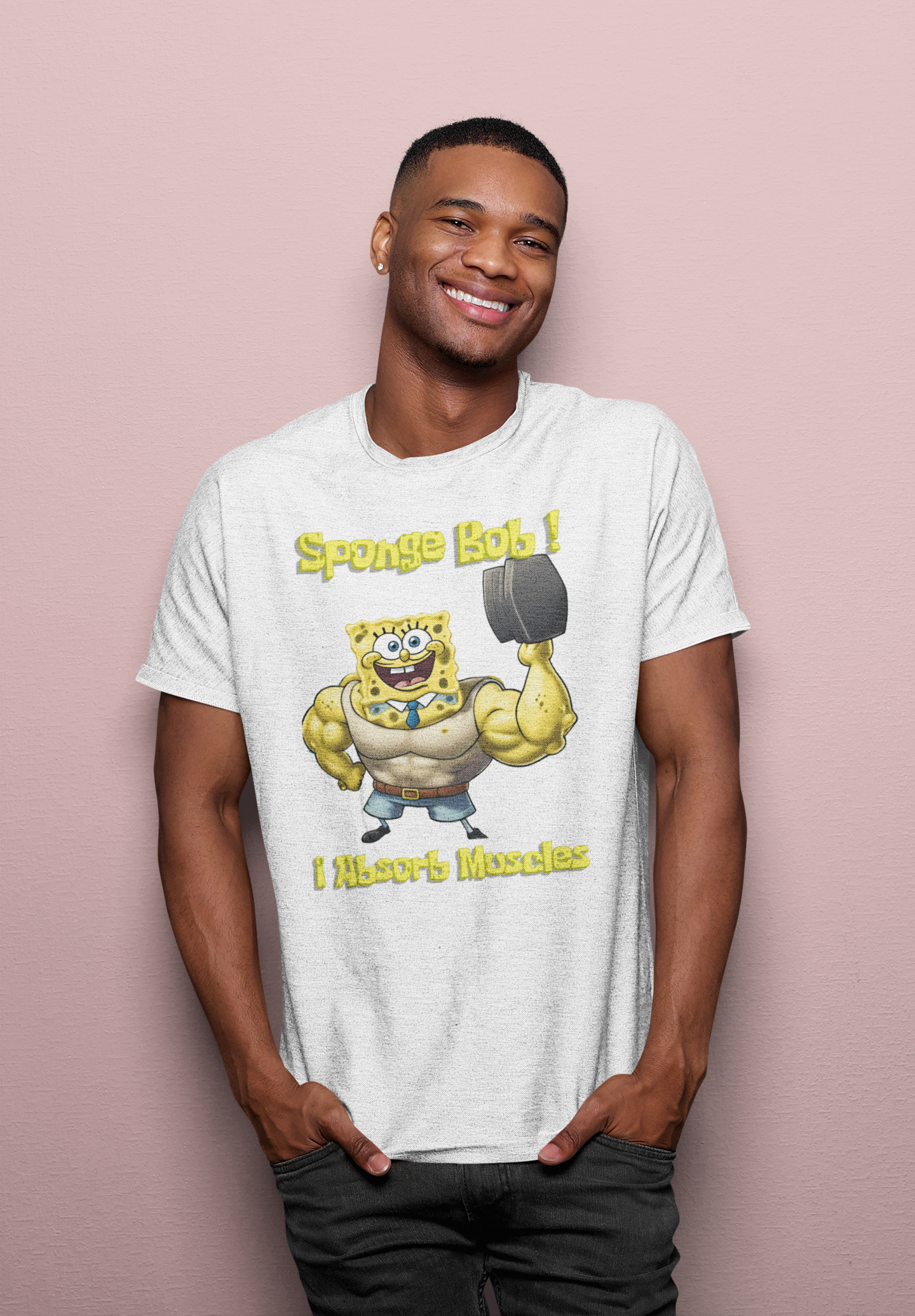 Sponge Bob - I absorb muscles - Gym T-Shirt