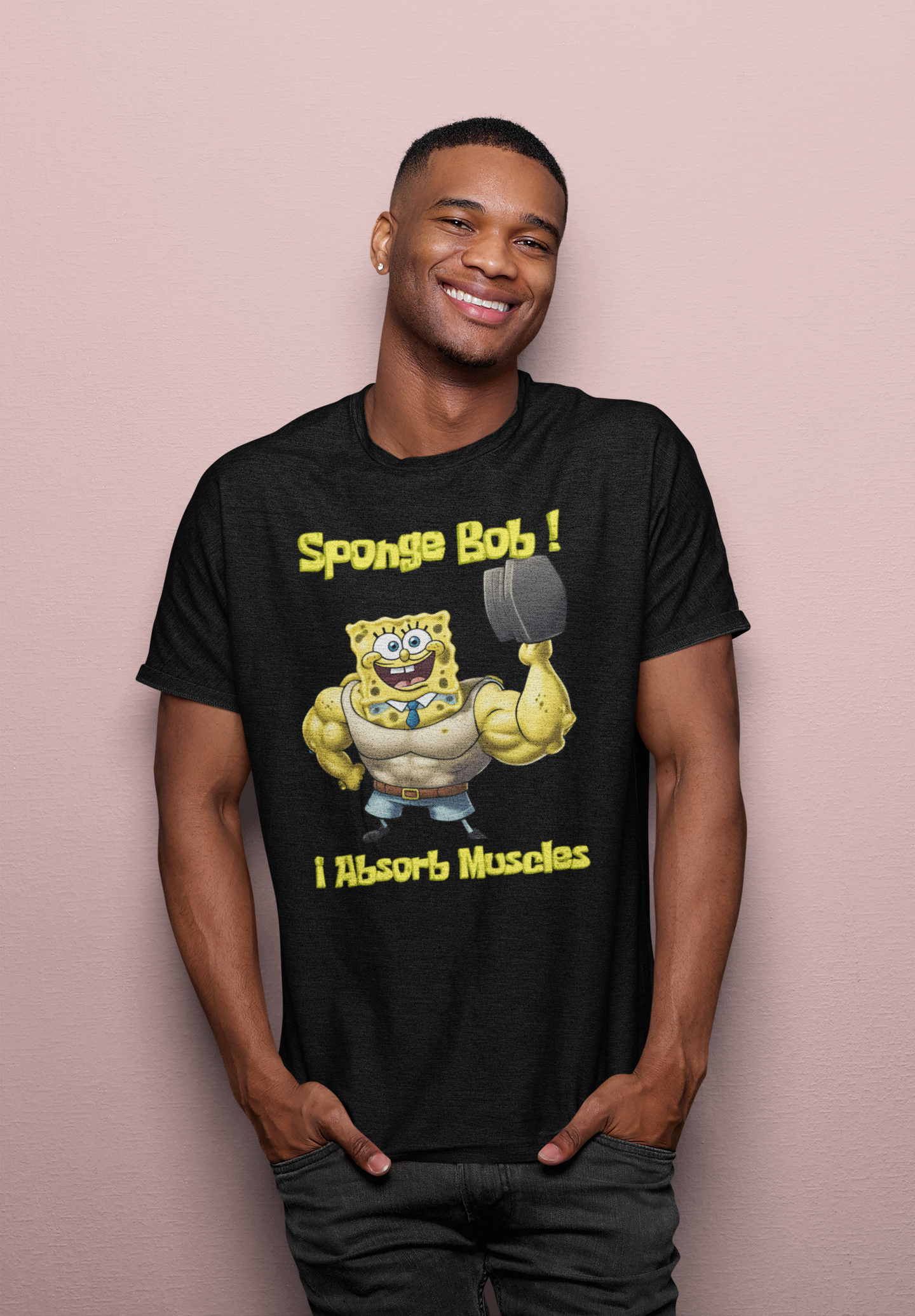 Sponge Bob - I absorb muscles - Gym T-Shirt