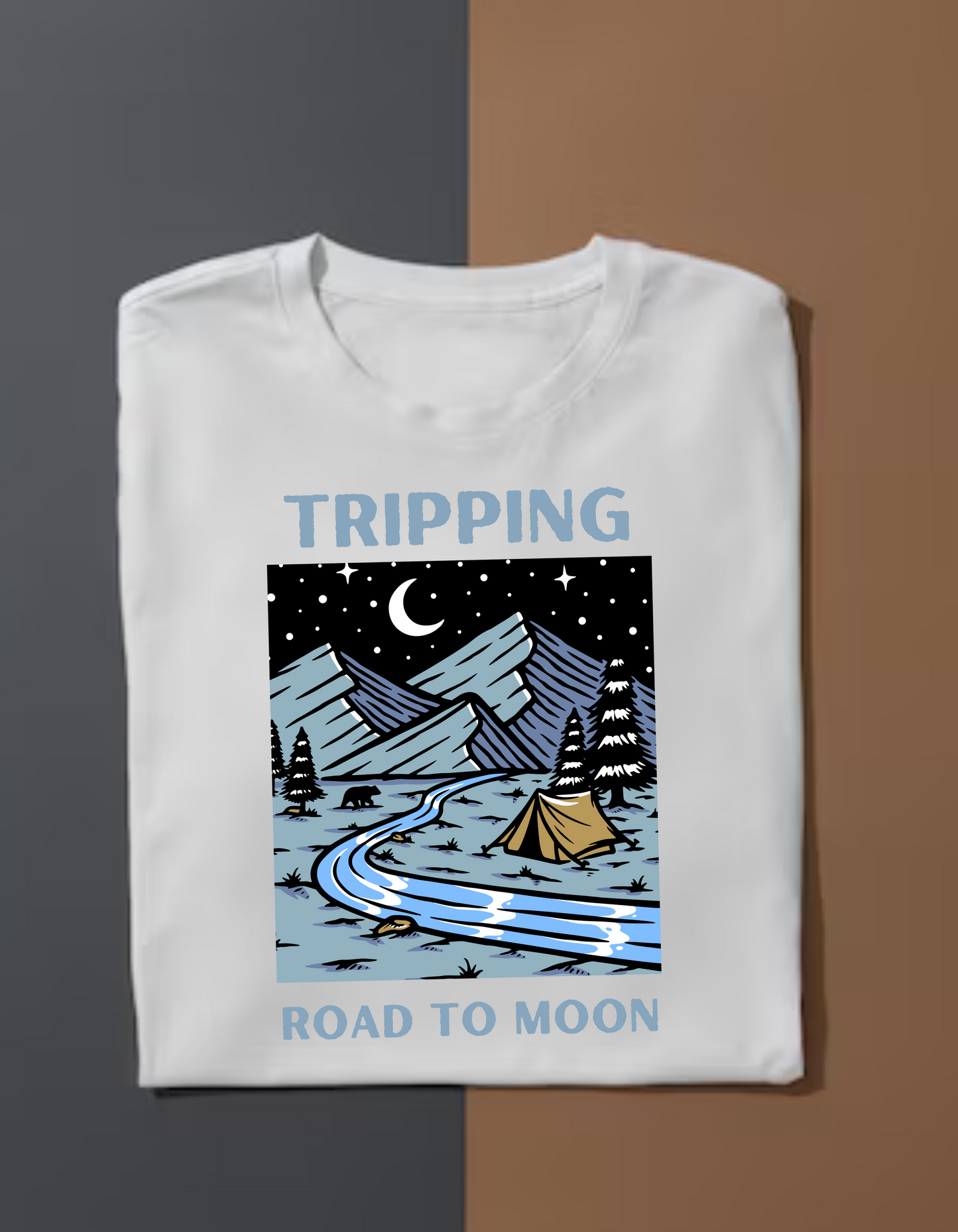 Tripping - Way to Moon - White - T Shirt