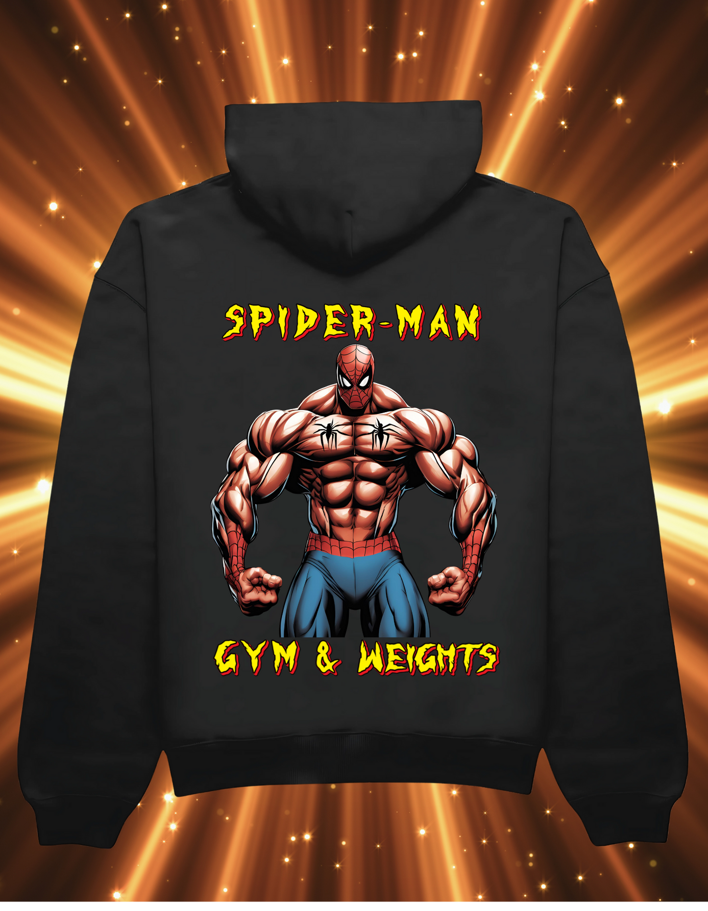 Spider Man Gym and Weights - Hoodie