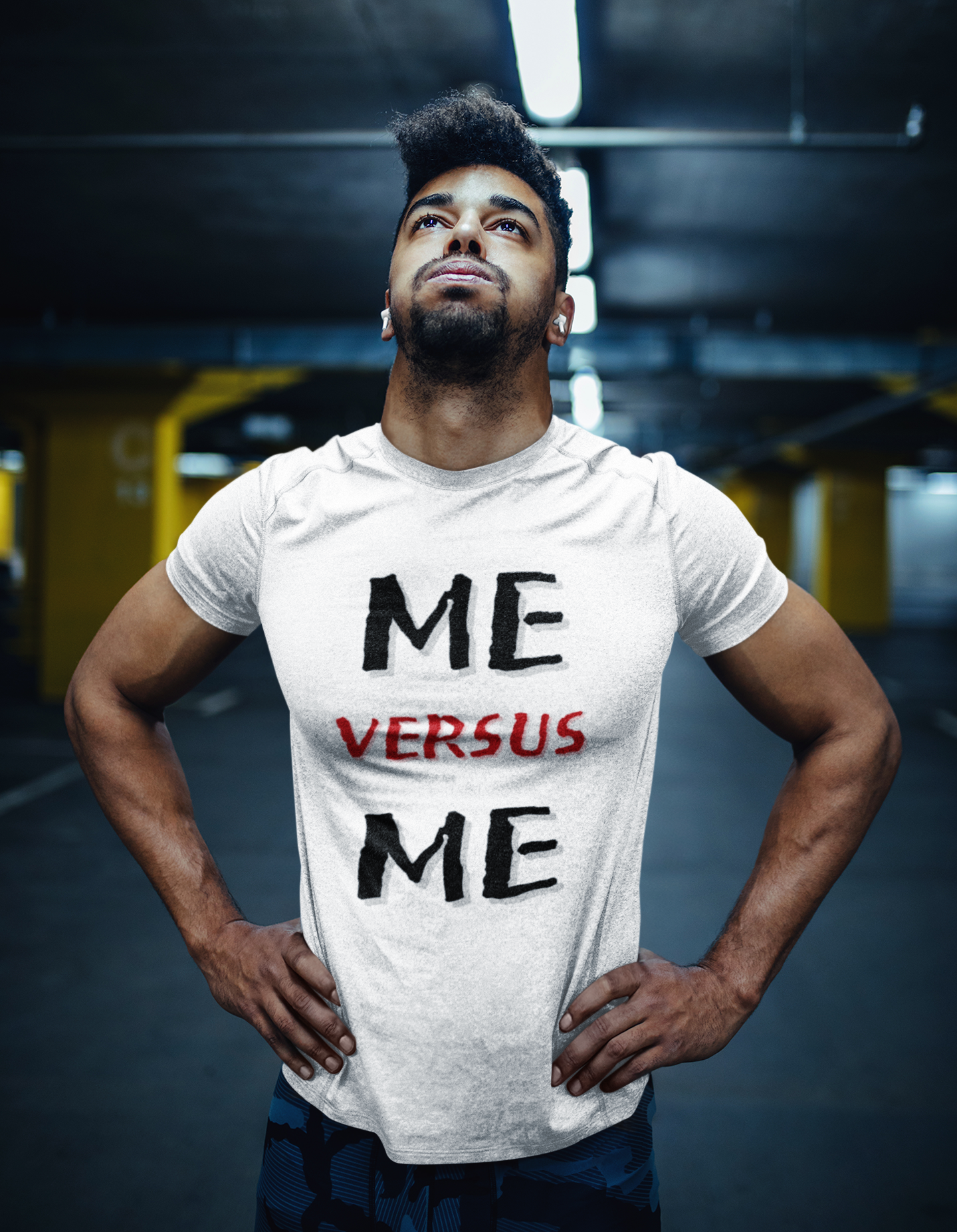 Me Vs Me - T Shirt White