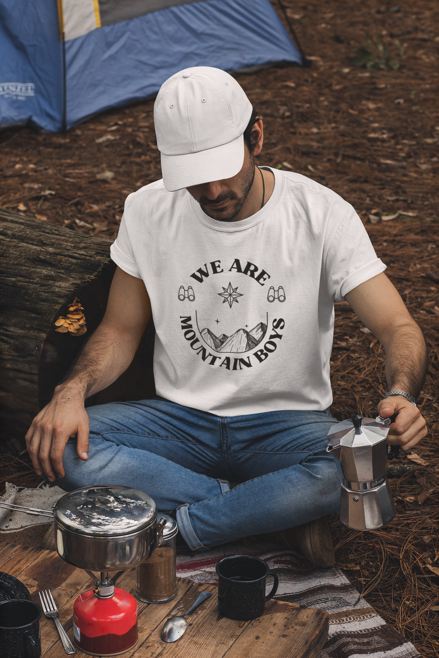 We are Mountain Boys - White - T Shirt